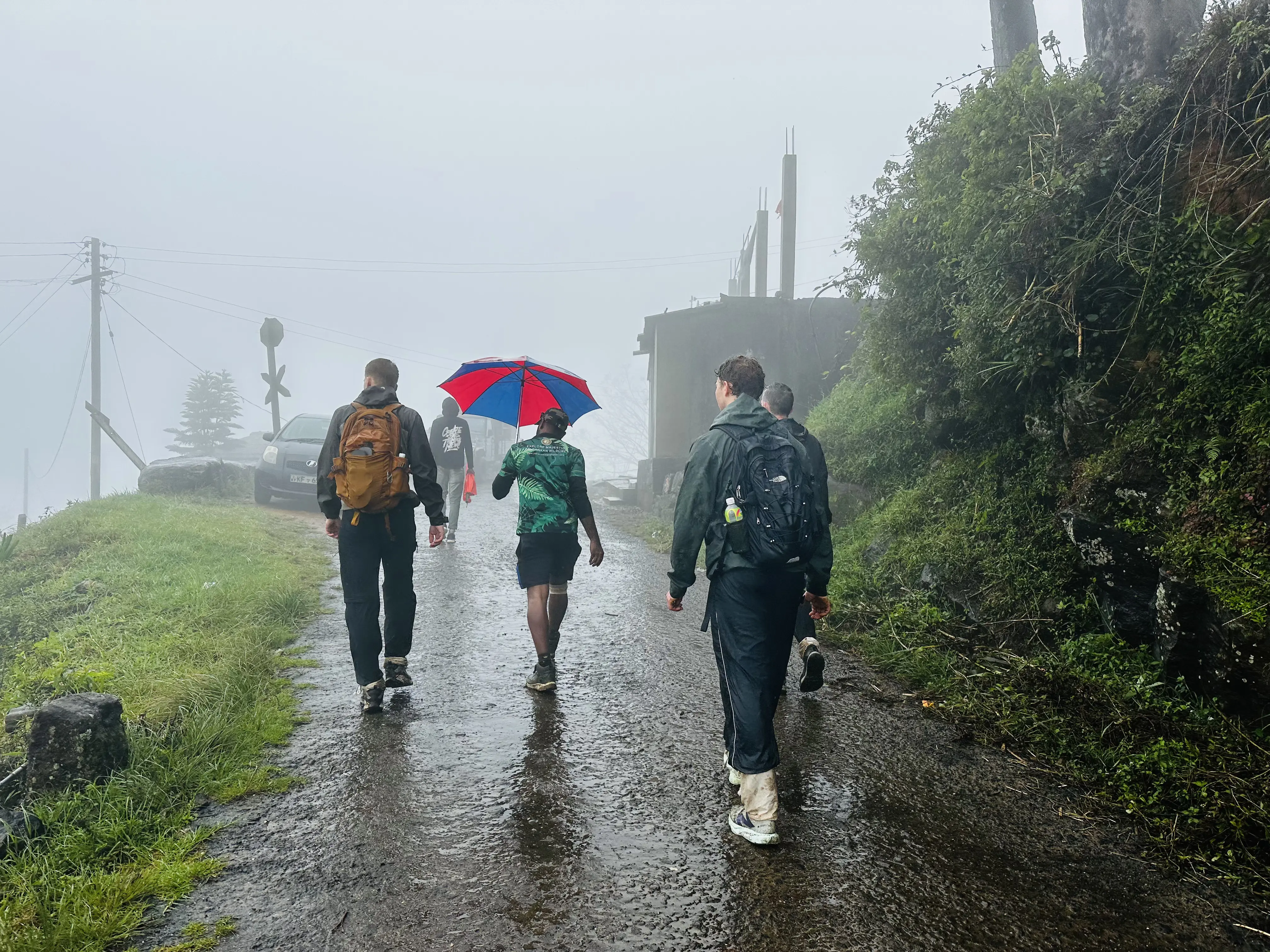 Tourists hiking with Dony Reisen in Sri Lanka